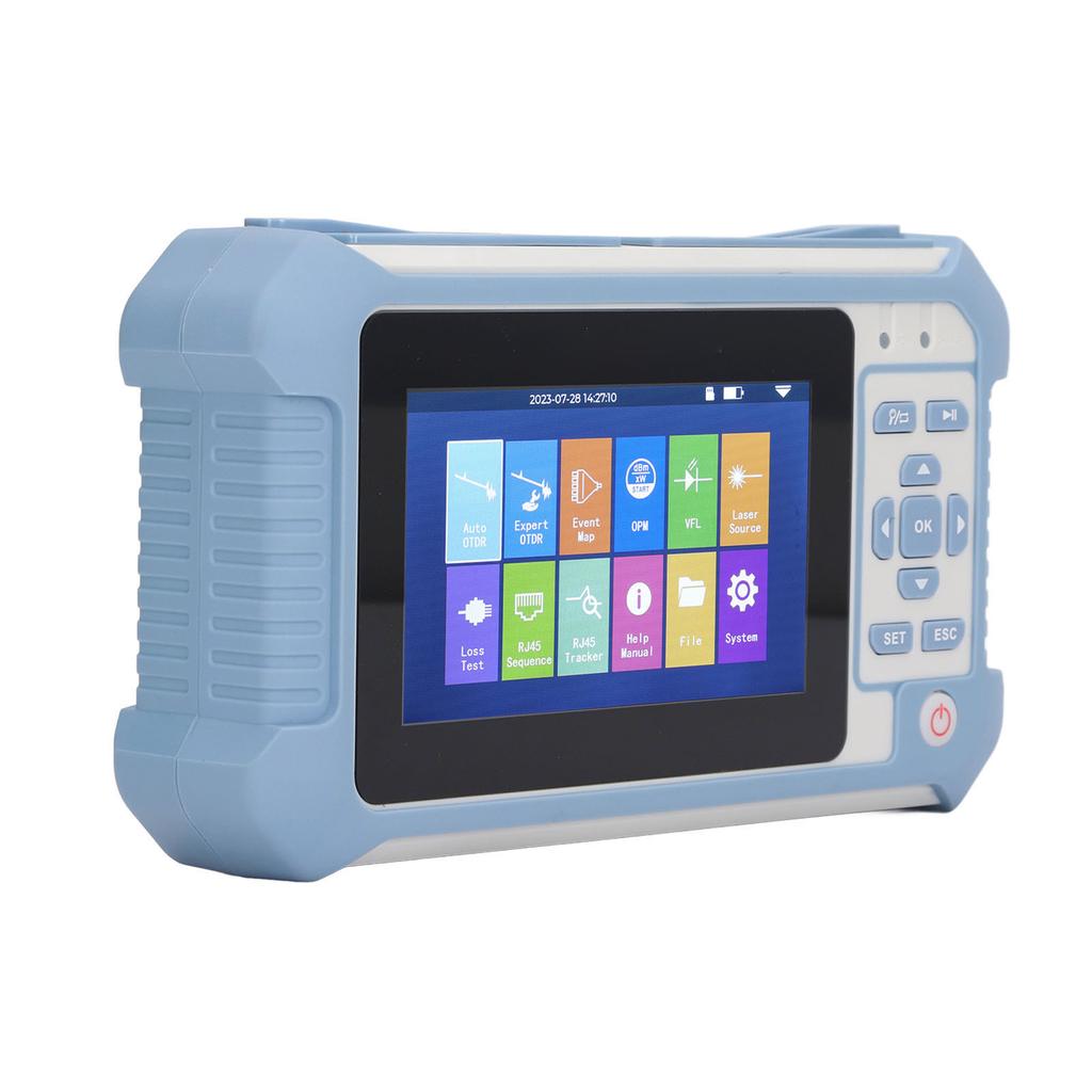 9 in 1 Optic Fiber Cable Tester APC OTDR with Optical Power Meter Visual Fault Locator Line Finding Event Map 100‑240V