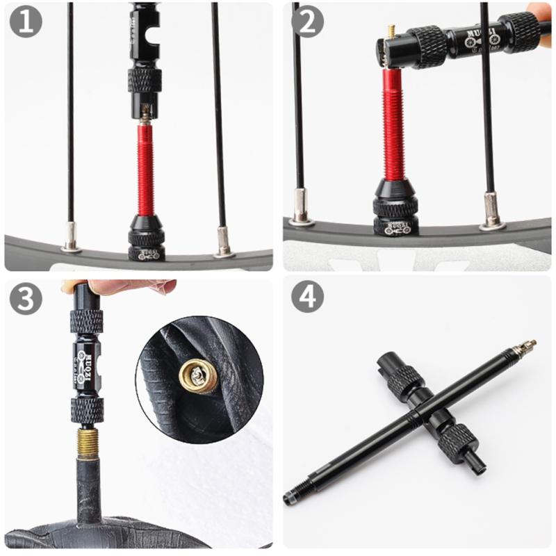Bicycle Tubeless  Tire  Presta  Valve For Mtb Road Bicycle Cycling Core Valve Tool