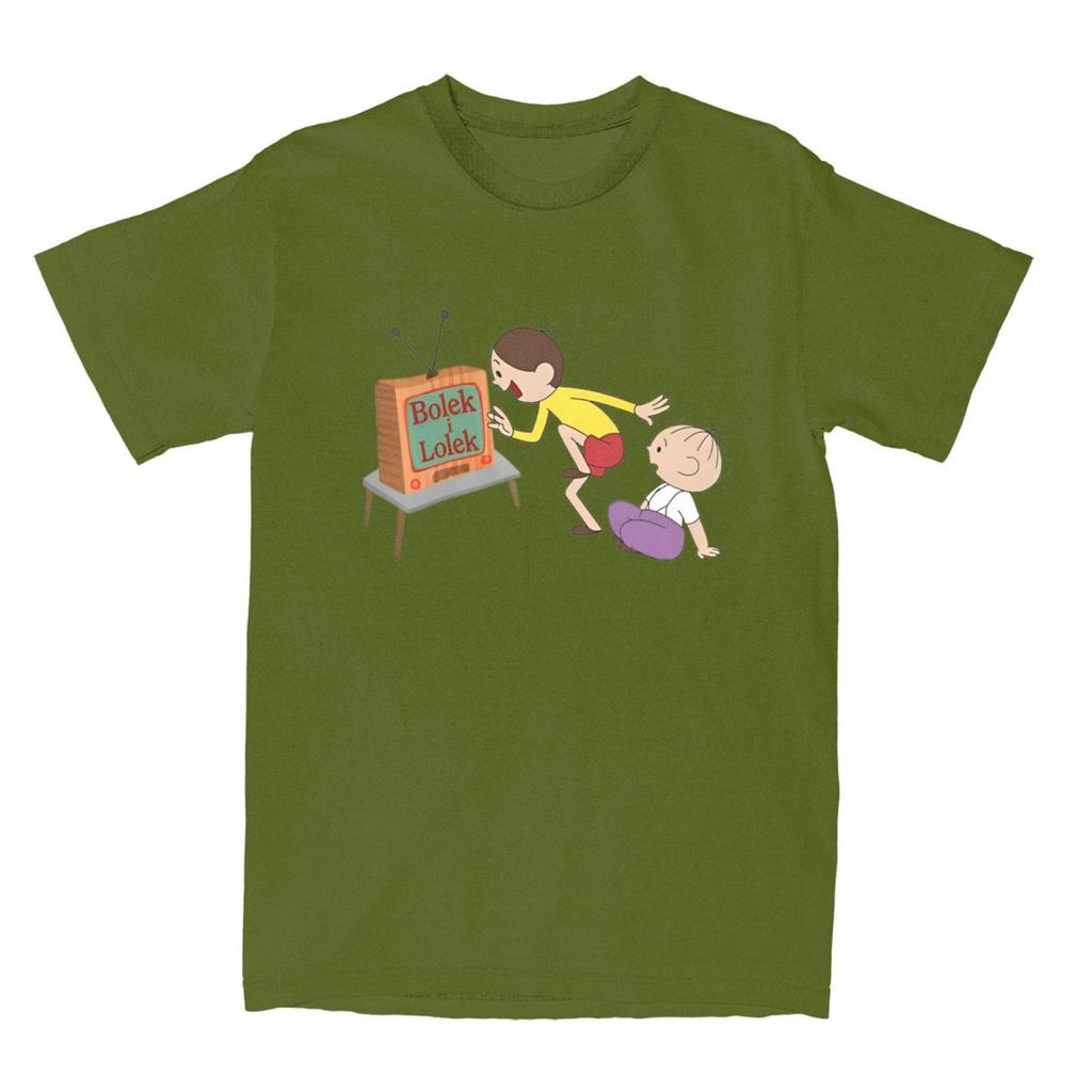 Men Women Bolek I Lolek TV Show Cartoon Graphic Printed Tee Shirt Stuff Casual Cotton T Shirt Tops Gift Idea
