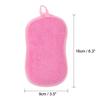 Uxcell Multipurpose Kitchen Dish Sponge Microfiber Sponge Scouring Pad Sponge Scrub for Dishwashing Kitchen Cleaning Pink 5pcs Scrubber, Non-Scratch
