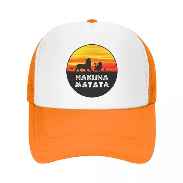 Classic Hakuna Matata Baseball Cap Unisex Women Adjustable Funny Timon Pumba Trucker Hat Sun Protection Snapback Caps