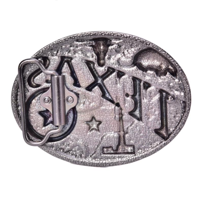 Texas Long Bull Horn Belt Buckle Western Cowboy Novelty Belt Buckles Vintage