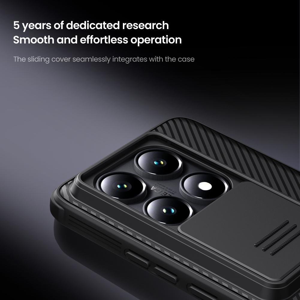 Custodia Nillkin per Xiaomi Mi 14T Pro / 14T 5G CamShield Pro Custodie con Copri Fotocamera Scorrevole Copertura Protettiva Lente Privacy Anti-Impronte