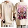 Tričko One Piece Doflamingo Unisex Gotické Anime Grafický Potisk Čistá Bavlna Kulatý Výstřih Ležérní Street Fashion Topy Pro Muže Ženy