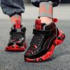 Plüschige High-Top-Wintersneaker für Jungen Luxus Goldglitzer Kinder Designer-Sneaker Bequeme Leder-Kindersportschuhe