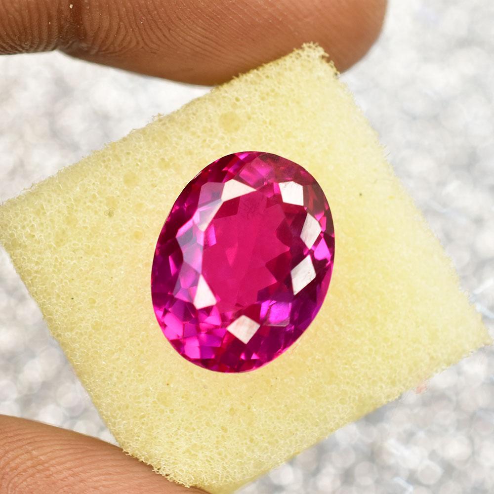 Natural Pink Ruby Loose Gemstone 13.2 Ct Perfcet Oval Cut Jewelry Making for Jewelry Making Projects