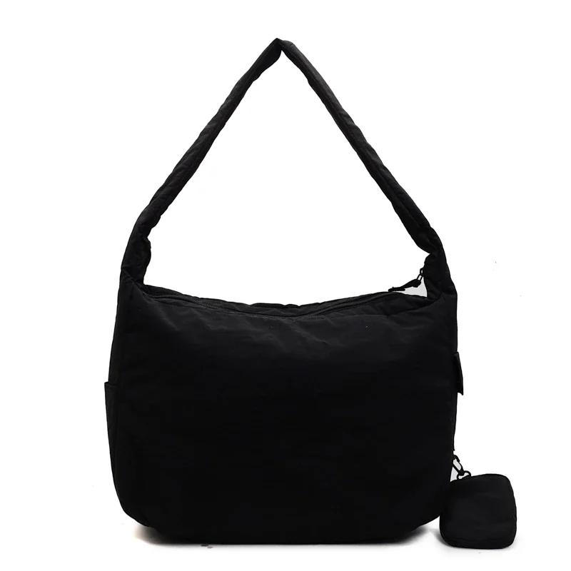 

Large Capacity Simple Solid Design Women s Tote Bags High Quality Casual Versatile Super Cool Stylish Shoulder & Crossbody Bags чёрный