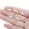 20pcs Assorted Colors Zinc Alloy Airplane Charms, Vintage Aircraft Pendants for DIY Keychains, Necklaces, Earrings, Jewelry Maki