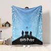 1pc Harry Potter Flannel Throw Blanket - HD Printed Lightweight Soft Warm All-Season Blanket for Sofa, Bed, Travel, Camping 018