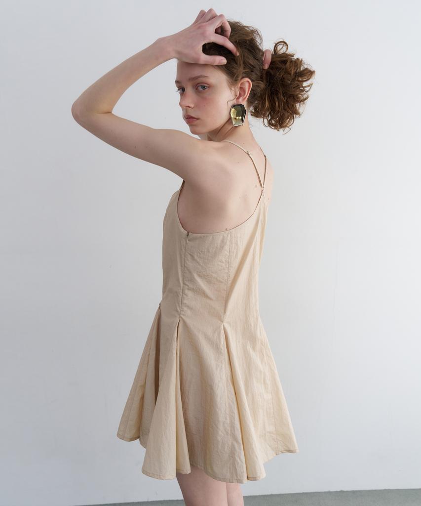 Obeodyupeulleeo Gored Mini Dress_Light Beige