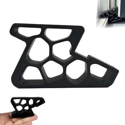 Door Block Stopper Fixed Track Design Accidental Closure Preventer Tool-Free Installation Windproof Sliding Door Stopper