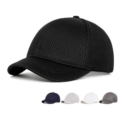 Full Mesh Short Brim Cap Men's Summer Outdoor Sunscreen Breathable Baseball Cap Sports Sun Hat