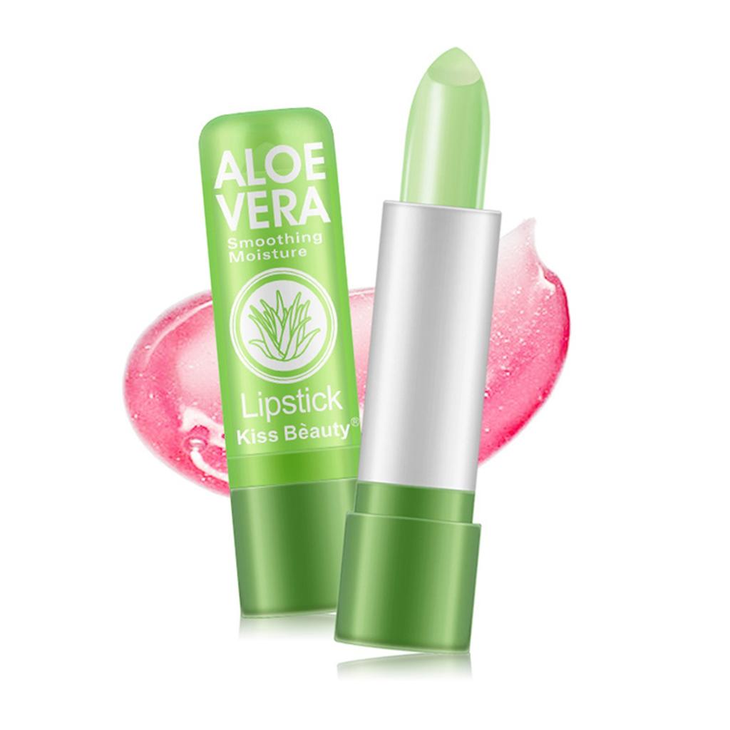 Aloe Vera Color-Changing Lipstick - Moisturizing, Long-Lasting & Non-Fading for All Skin Types