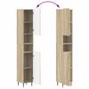 Bathroom Cabinet with Open Shelf ZWOLLE Sonoma Oak