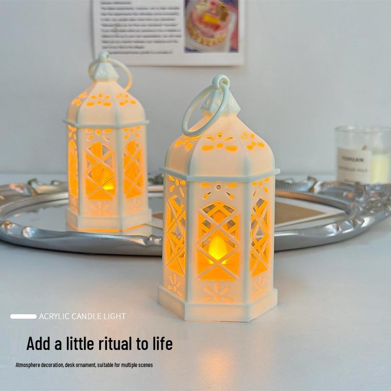 Retro LED Candle Light: Creative Luminous Night Light for Festive Parties and Decor.