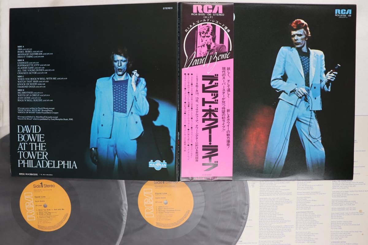 LP Record DAVID BOWIE David Live RCA910506 RCA 1976 Japan Obi Rock Used