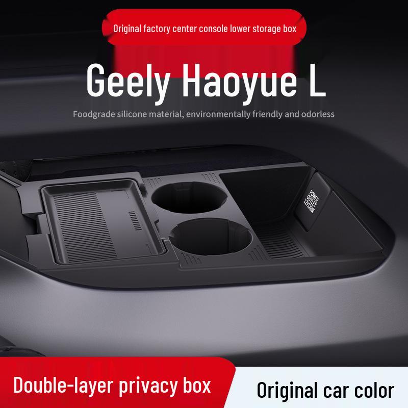 Fits 25 Geely Haoyue L Models: Silicone Center Console Storage Box & Organizer