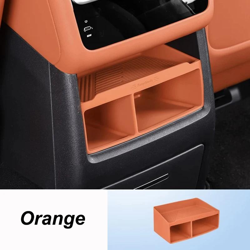 For Leading Ideal LiXiang 2023 2024 L6 L7 L8 Rear Air Outlet Silicone Storage Box Interior Accessories