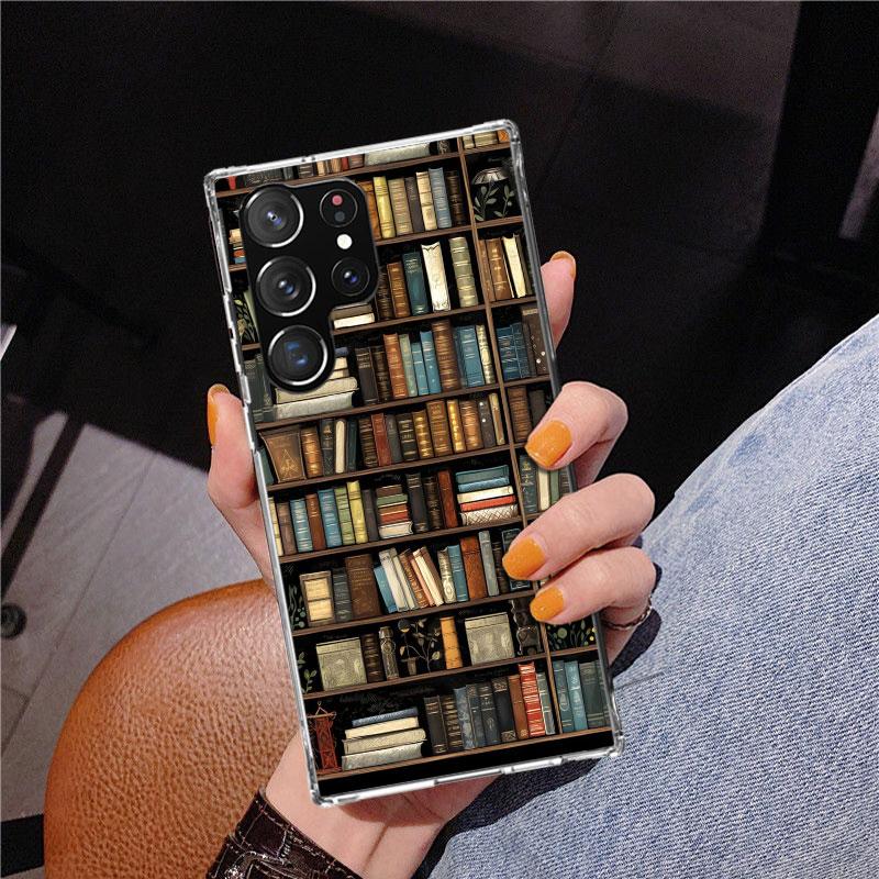 Bücher lesen Illustration Lesen Handyhülle für Samsung Galaxy S26 S25 Edge S23 S24 Ultra S22 Plus S21 S20 FE Einzigartige Hülle Weich C