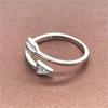 2 Pieces Women Open Ring Fashion Adjustable Knuckle Opening Hand Jewelry Party Elegant Exquisite Dressing Gift
