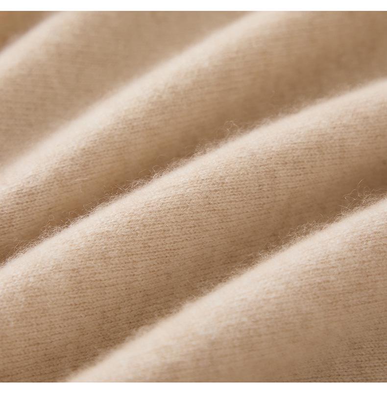 Women's 100% Pure Cashmere Long Sleeve Two-in-One Knit Pullover Sweater