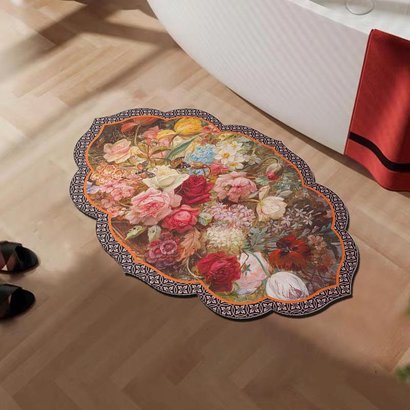 American Diatom Mud Floor Mat Bathroom Strong Absorbent Anti-slip Mat Household Dirt-resistant Special Shape High-quality Toilet Door Foot Mat