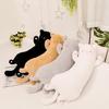 Lovely Cat Plushie Pillow Long Huggable Cute Stuffed Animal Toy for Children