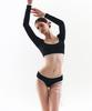 VINAJ Cross Ribbon Line Low Bikini Panties (Black)