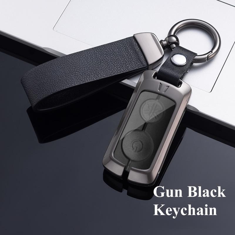 Metall Zink Auto Fernbedienung Schlüssel Fall Abdeckung Shell Für Yamaha NVX NVX155 XMAX 250 300 400 MVX 55 QBIX JAUNS AEROX 2 Taste Schutz FOb