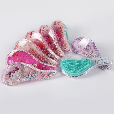 Neue Einhorn Haarbürste Hohe Qualität Anti-knoten Massage Haar Kamm Cartoon Kinder Nette Friseur Kamm Kleine TT Haar pflege Kamm