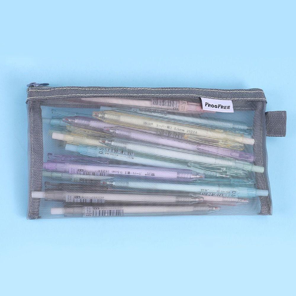 Korean Version Net Pen Bag Ins Stationery Storage Bag Portable Pencil Bag  Student