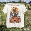 Witch Hat Black Cat Halloween Shirt, Haunted House Pumpkin Graphic Tee, Vintage Graveyard Night Sweatshirt, Comfort Colors® Fall Gift