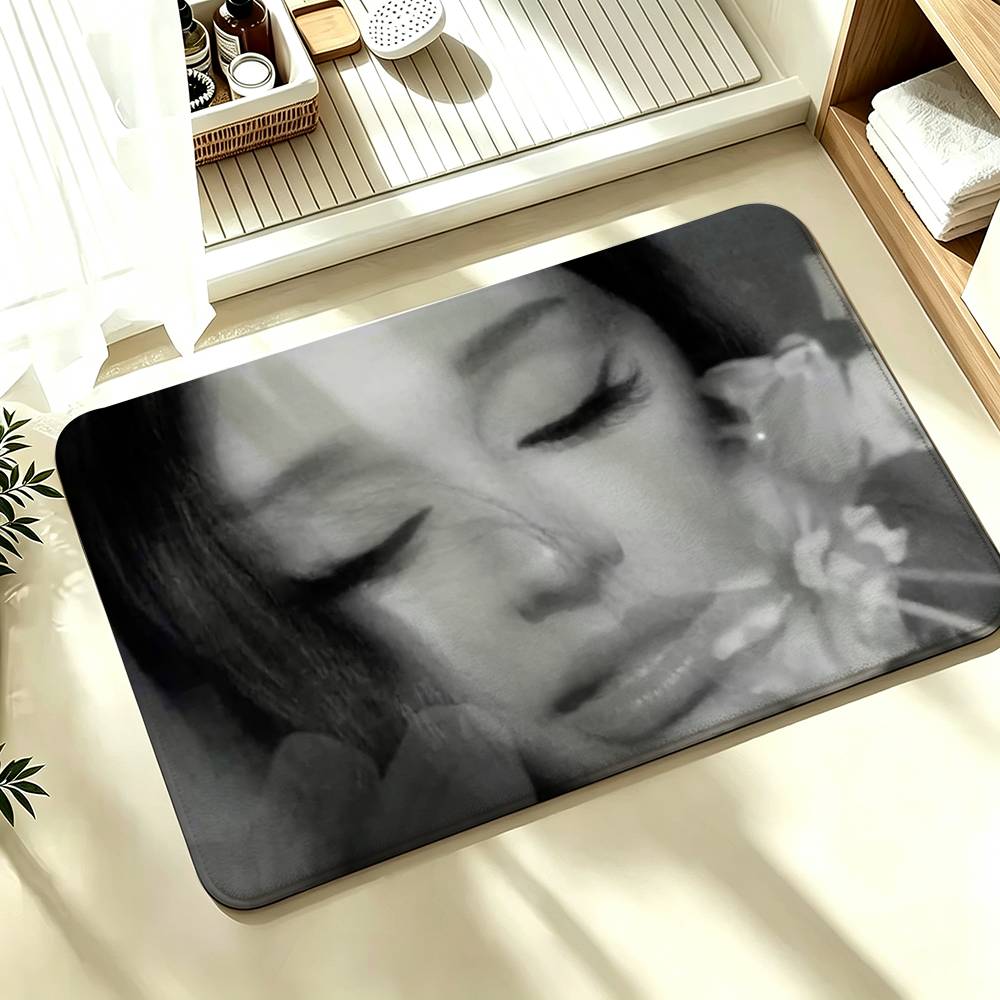 Hot Singer Ariana Grande Shower Room Absorbent Small Floor Mat Soft Comfortable Decorative Foot Mat