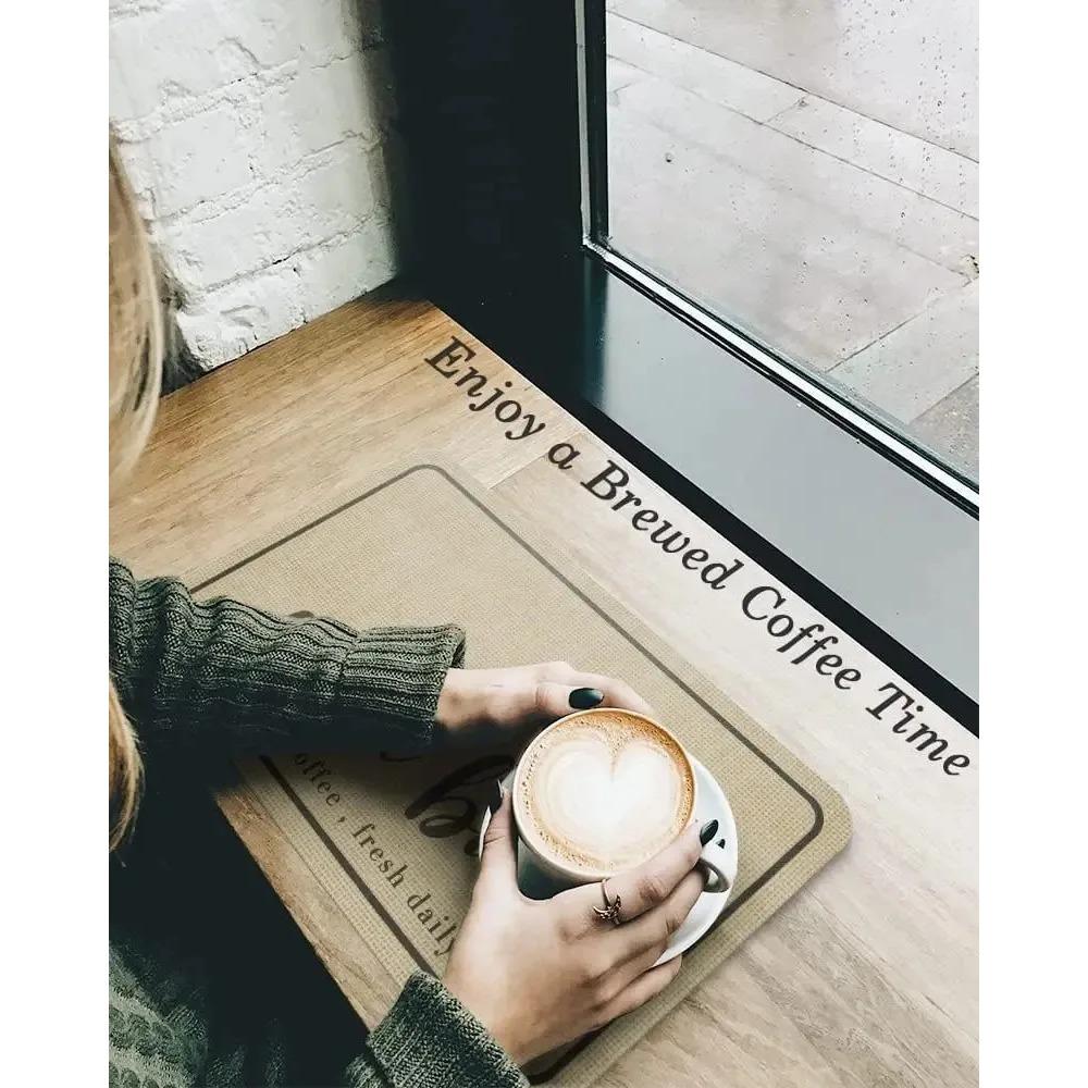 Große Küche Super Saugfähige Matte Kaffee Teller Abtropfmatte Trocknen Matte Schnell Trocknend Badezimmer Abfluss Pad Küche Wasserhahn Tischset