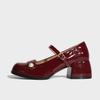 Premium High Heels Thick Heel Sexy Mary Jane Shoes Children's Daily Versatile Single Shoes 2025 Spring Women's Shoes Solid Color