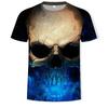 New Skull 3D Digital Printed Casual Men's Short Sleeved T-shirt