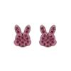 Luxenter Sterling Silver and Pink Cubic Zirconia Earrings 925 Rhodium-Plated - Rasim