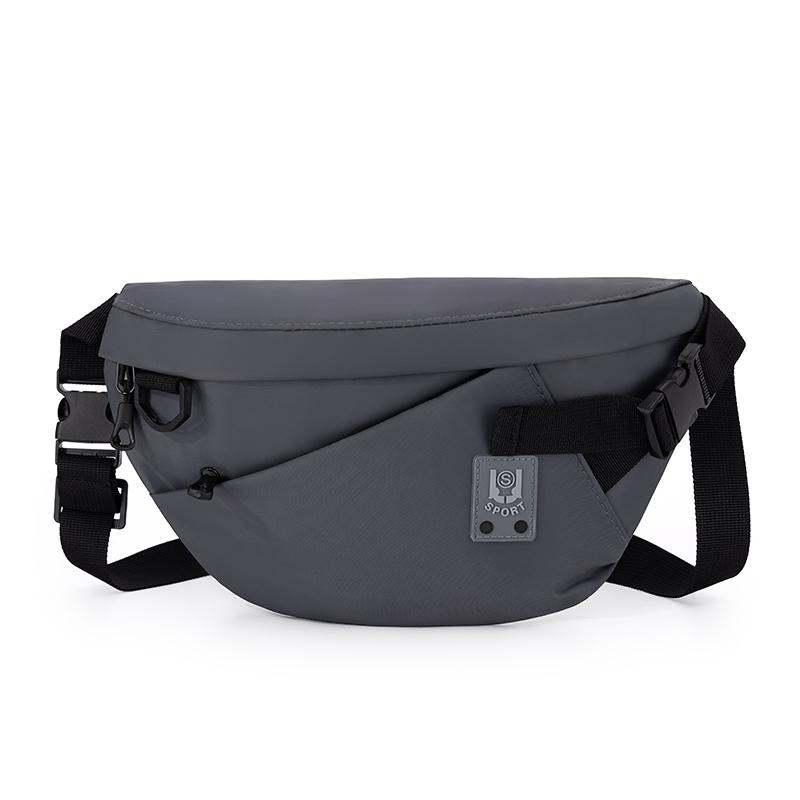 Crossbody Bag Men Unisex Nyl Wear Resistant Adjustable Strap Casual Outdoor Travel Daily Panelled Chest Pack Waist Belt Bag