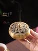 Pure Copper Incense Burner: Indoor Household Use for Agarwood & Sandalwood Fumigation, Includes Tray and Incense Seal.