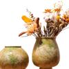 Glasierte Keramik Hydroponische Vase: Minimalistische Heimblumengesteck-Dekoration