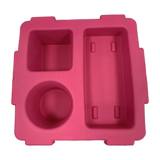 Snack Container Tray with Cup Holder Large Capacity Multiple Compartments
