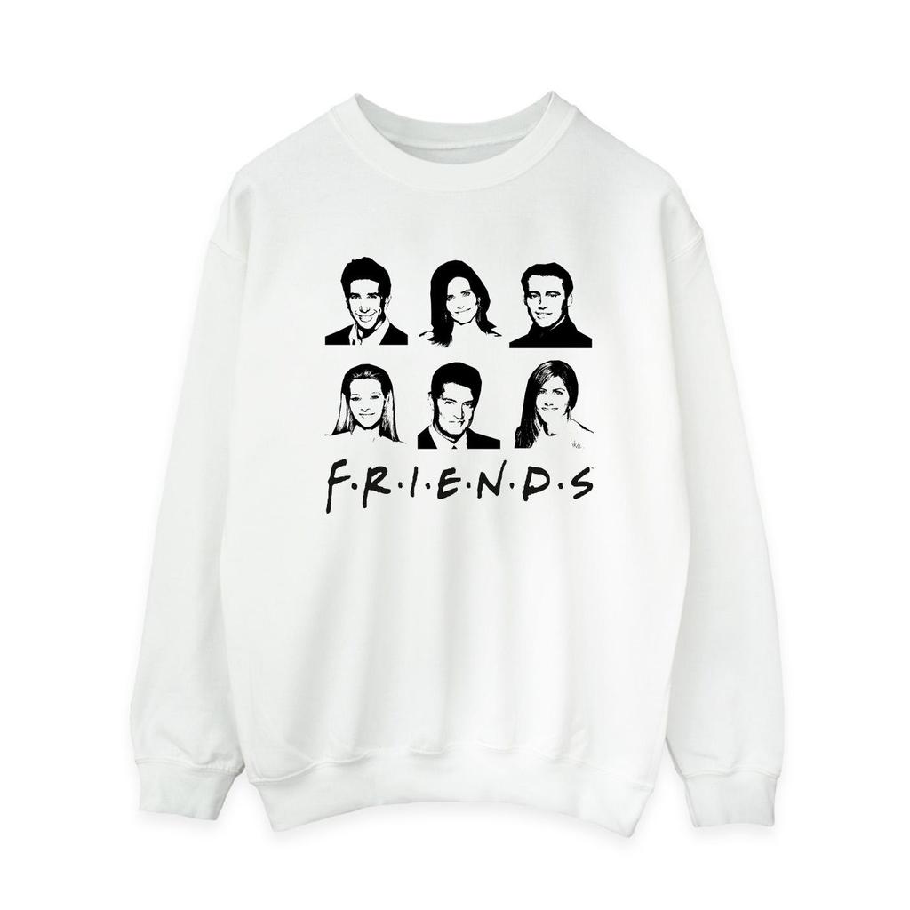 Friends Womens/Ladies Faces Logo Sweatshirt