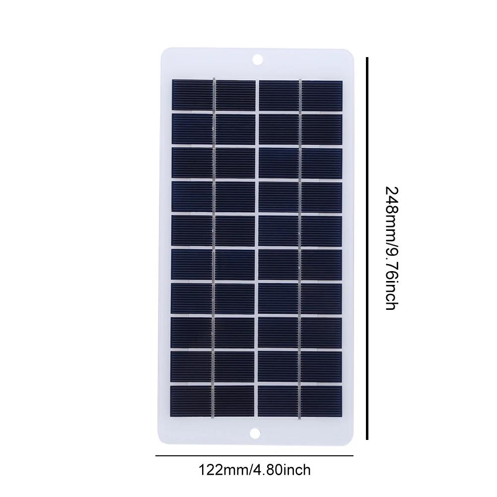 20W 5V Güneş Paneli USB/Type-C Şarj Cihazı Hafif Acil Durum Güneş Pili Şarj Cihazı Cep Telefonu Zil Güvenlik Kamerası İçin
