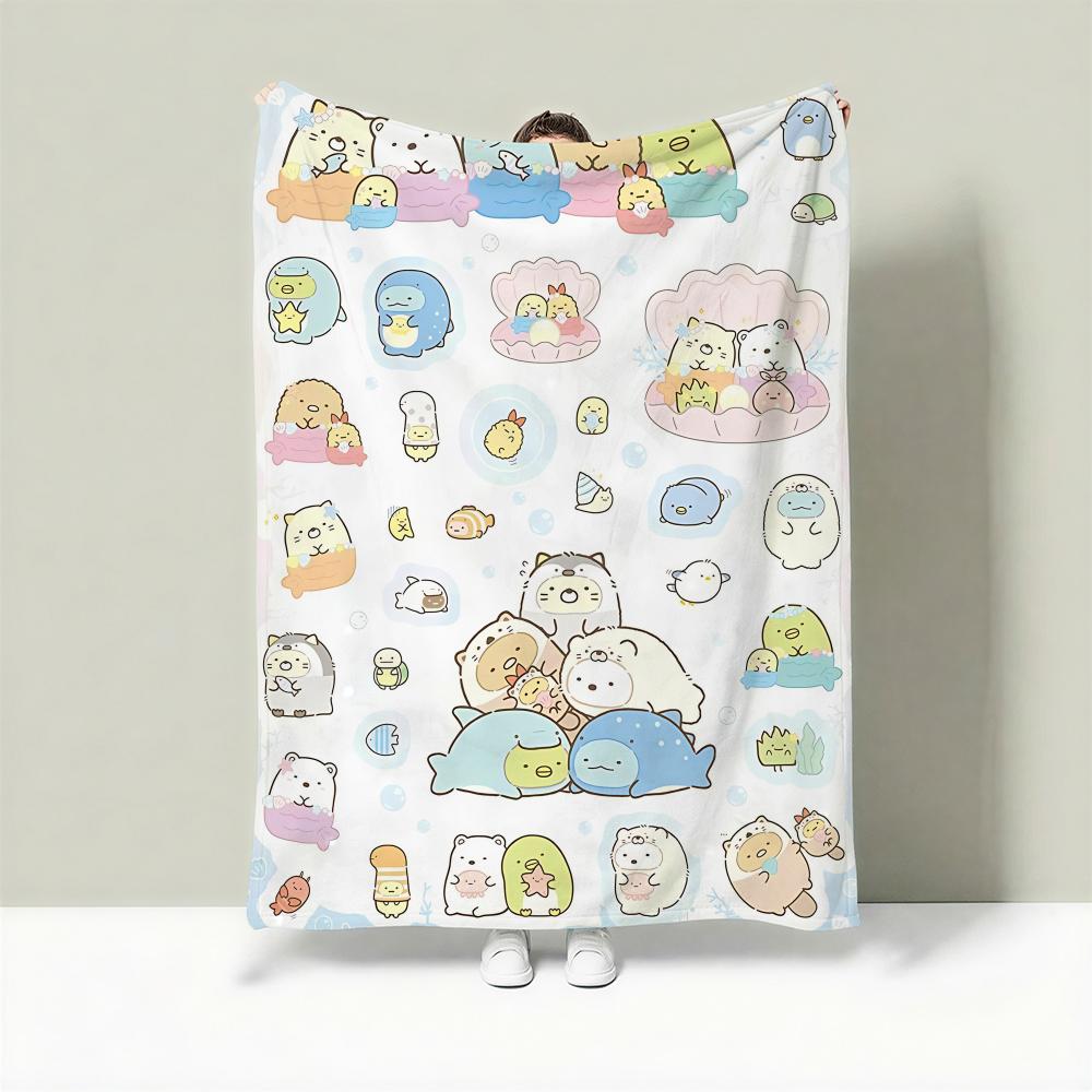Плед Character S-Sumikko Gurashi Легкий 240 г Фланелевый Мягкий Для кожи Для охлаждения летом 75cmx90cm