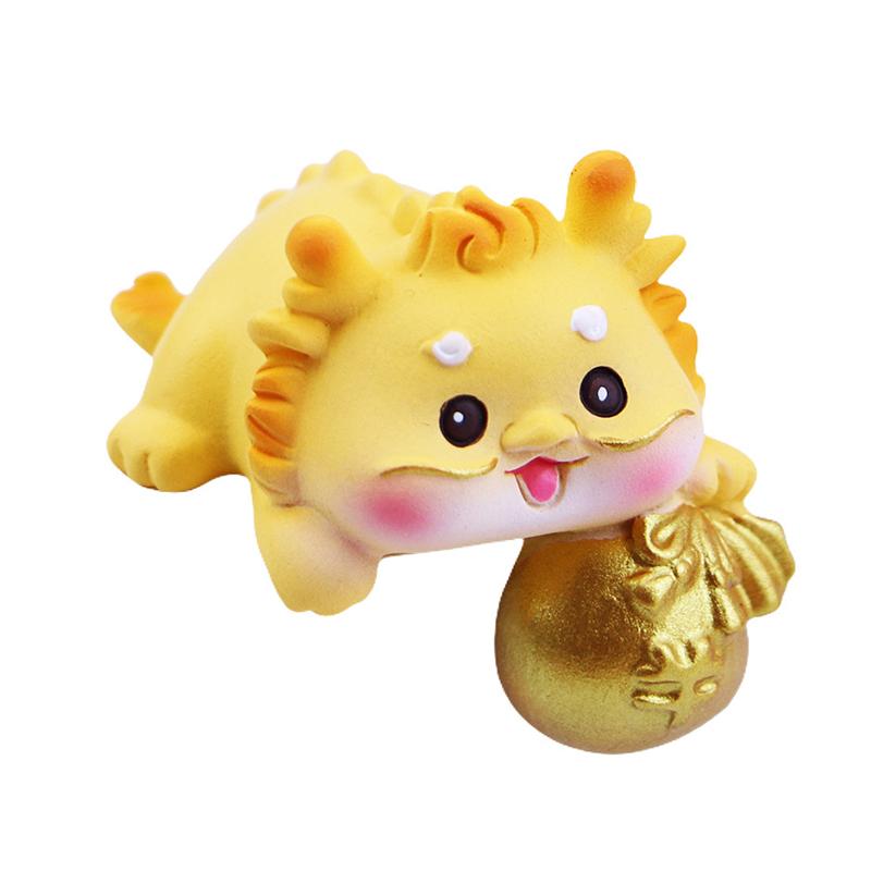 Mini Resin God Of Wealth Figurine, Funny Computer Decor, 3D Craft Sculpture, Tiny Cute God Of Wealth Statues For Car Dashboard