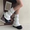 Women's Insulated Thermal Padded Puffer Leg Warmers Outdoor Cold Weather Plush Hem Quilted Boot Covers Gaiters Socks