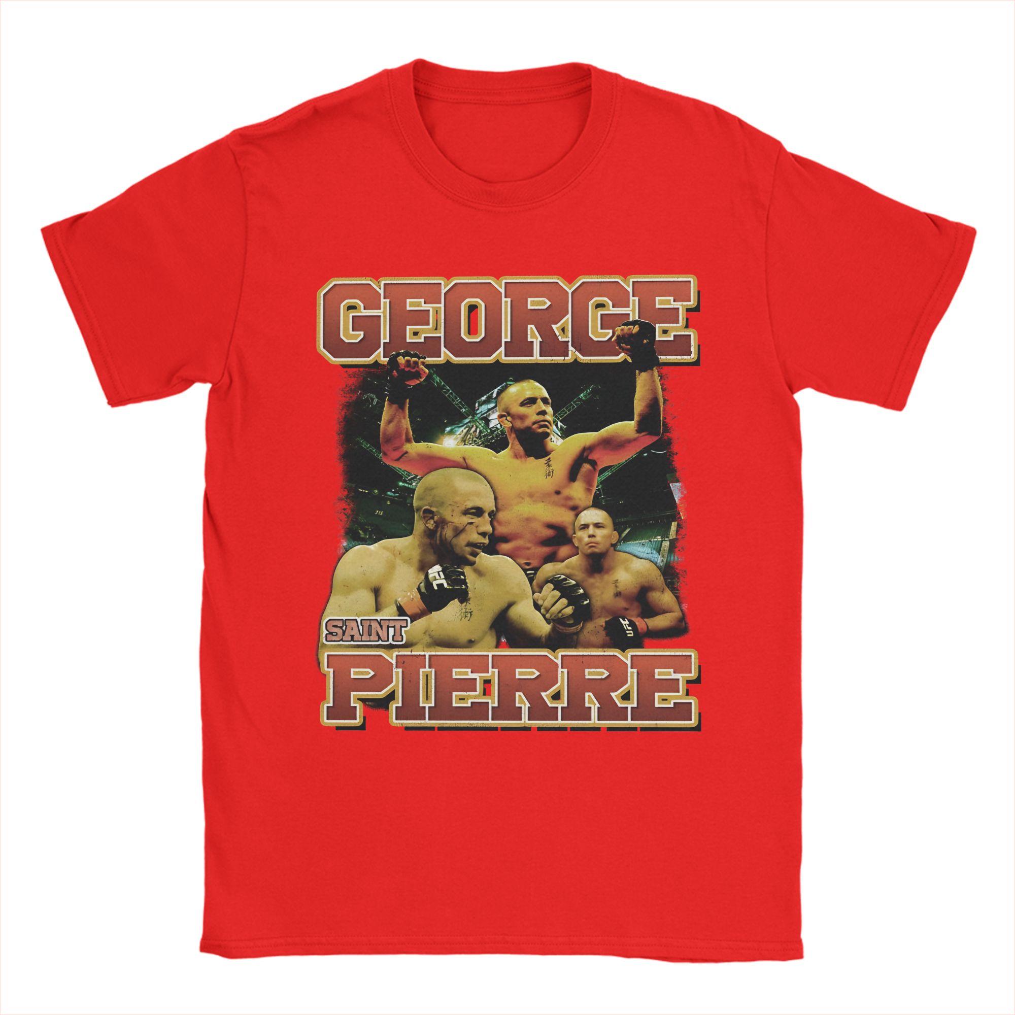 

Georges St Pierre Pure Cotton TShirt For Mens Summer Classic TShirts O Neck Harajuku Tee Shirt Oversize Design Clothes S