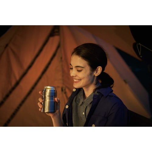 Thermos Outdoor Series Insulated Can Holder for 350ml Cans, 2-Way Type, Stainless Steel, ROD-002 S