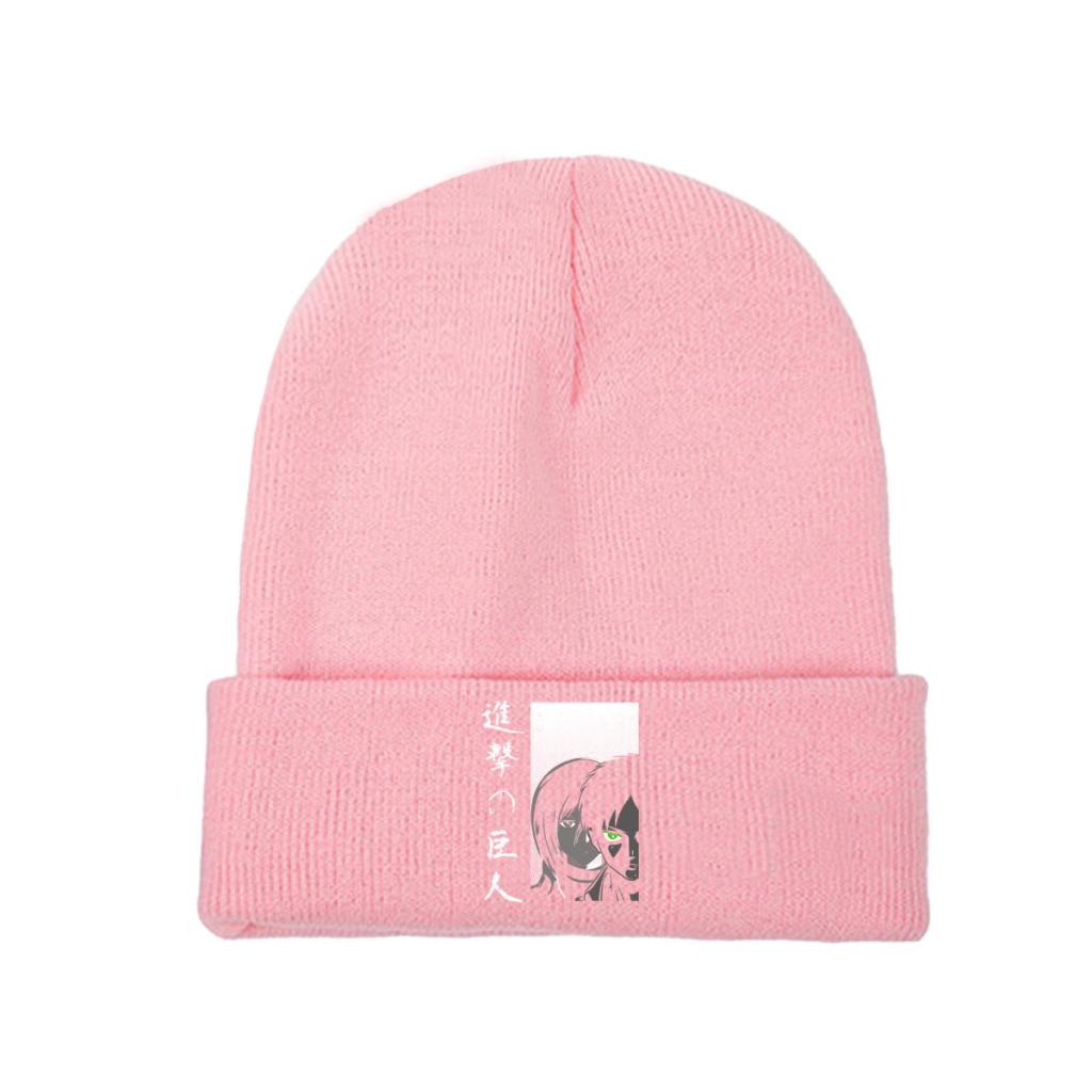 Attack on Titan Shingeki no Kyojin Protect the Wall Strickmützen Damen Unisex Beanie Wintermützen Lässige Mütze