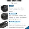 KEDAKEJI Oxygen Sensor Socket With Side Wire Cutout 3/8-Inch Drive By 7/8-Inch Fits All Vehicle O2 Removal And Tallation Offset Oxygen Sensor